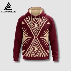 Men’s Tribal Geometric Sublimated Hoodie